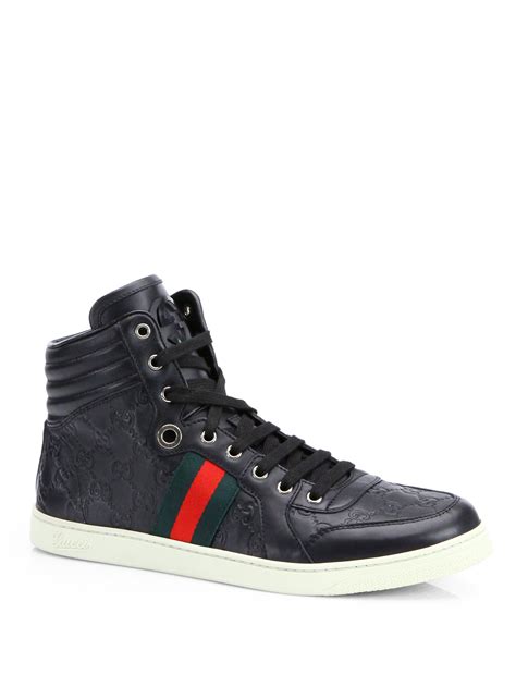 gucci sneakers black high top